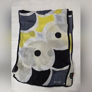 Echo Pattern Silk Scarf